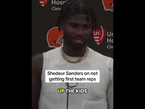 Shedeur spoke on remaining patient despite not getting first team reps in training camp 🏈