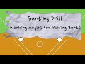 Bunting Drill - getting comfortable with body angles while placing a bunt up the 1st&3rd base lines