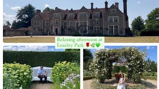 Relaxing afternoon at Loseley Park garden 🌹🌿💚
