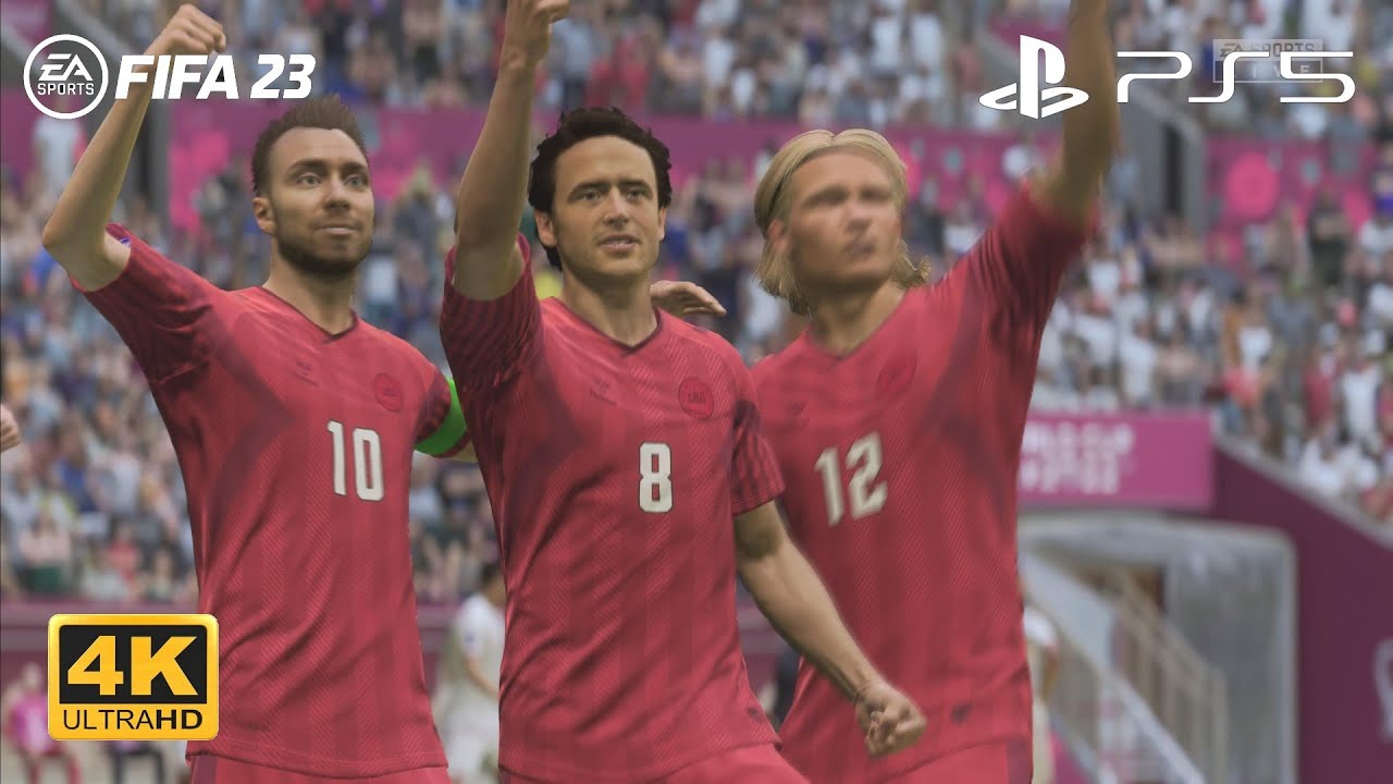 Denmark vs Tunisia - Full Match - World Cup 2022 [4K-ish] - PS5