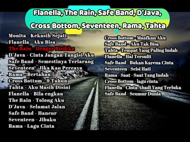 Flanella, The Rain, Rama, Safe Band, Seventeen, Tahta class=