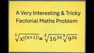 Factorial - Tricky and Interesting Factorial Question!#education #learnmath #mathsolympiad #olympiad