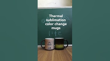 Thermal sublimation color change mugs