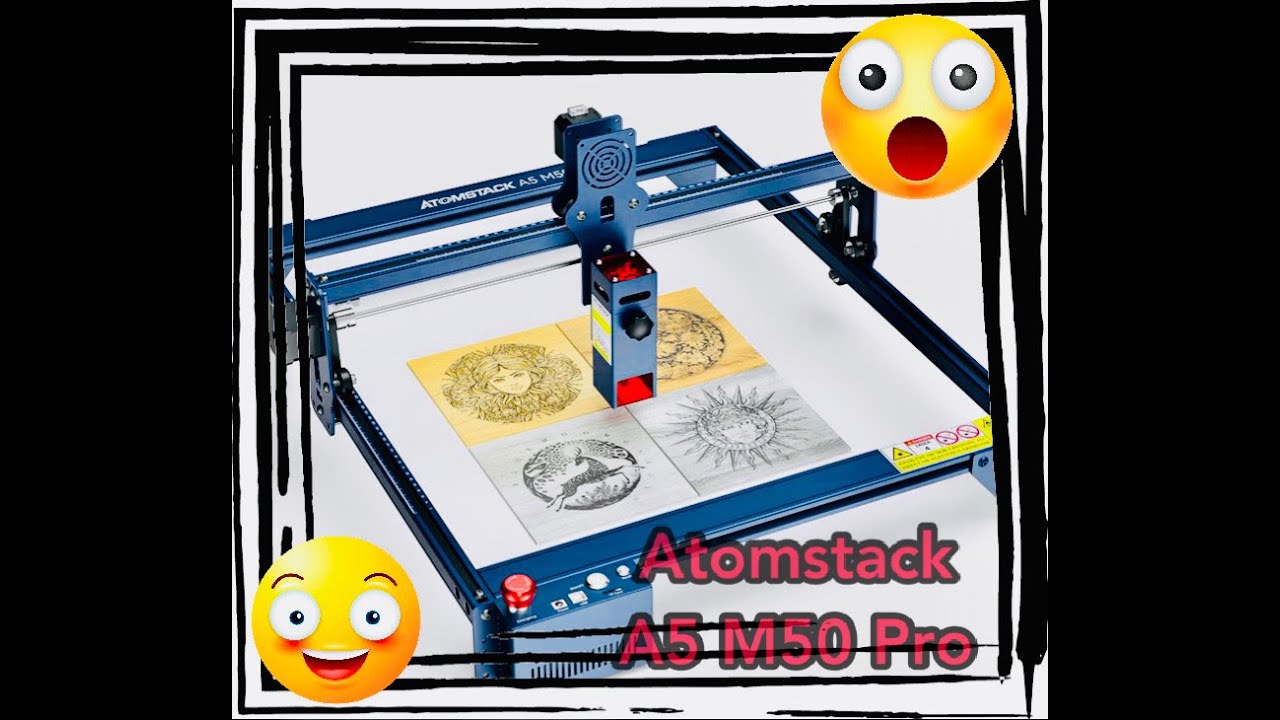 Atomstack A5 M50 Pro 40W Laser Review in Deutsch mit Lightburn getestet ...