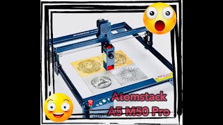 Atomstack A5 M50 Pro 40W Laser Review in Deutsch mit Lightburn getestet schneiden & Gravieren #laser
