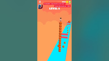 Cube Stacker surfer 😱 #Game Level 5 #Gameplay #cubestacker #shorts #surfer