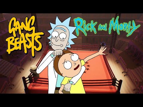 Rick and Morty in GANG BEASTS (Xbox One 2 Player)