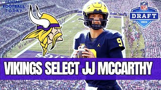 Vikings add JJ McCarthy, Broncos get Bo Nix! 2024 Fantasy Football Advice + Dynasty Fantasy Football