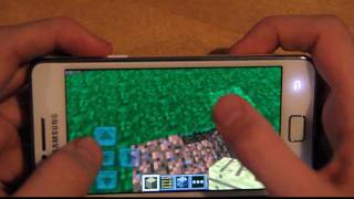 Minecraft Pocket Edition Samsung Galaxy Ace 4 4K Gameplay Review