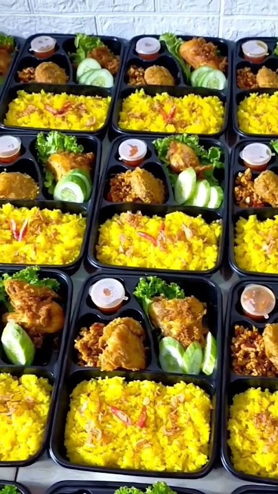 NASI KUNING DALAM BENTO BOX 🤗😍👌🏻