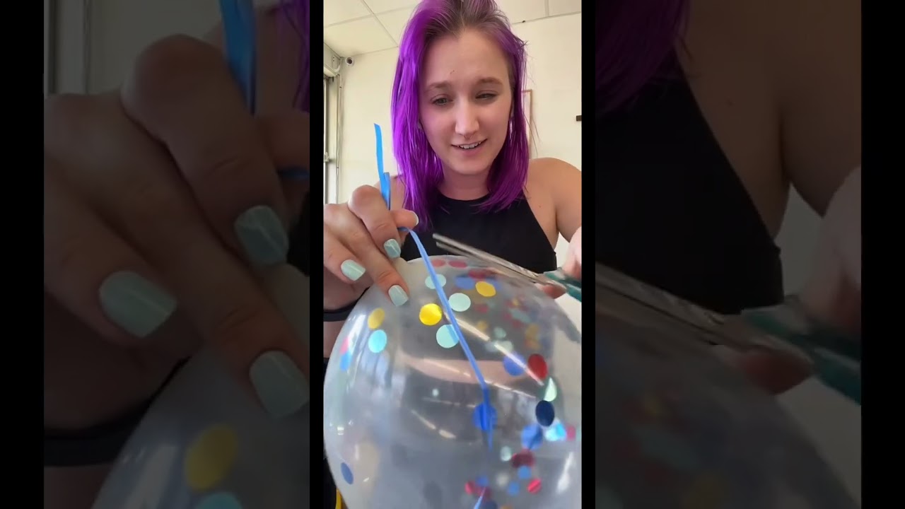 How I get rid of confetti balloons 🎈 | 