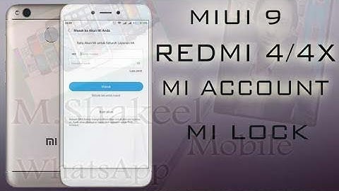 Redmi 4, 4x Bypass Google !! Mi Account Frp Unlock MIUI9 !! by m shakeel