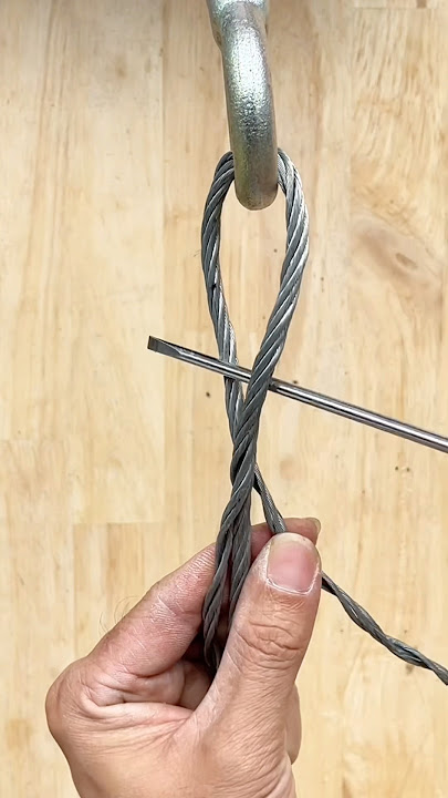 How to connect steel cable without accessories #diy #tips #tipandtricks