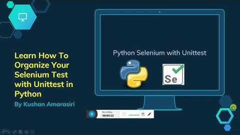 Organizing your Selenium Python test with Unittest