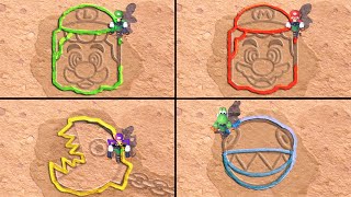 Мульт Mario Party Superstars Minigames Mario Vs Luigi Vs Waluigi Vs Yoshi Master Difficulty