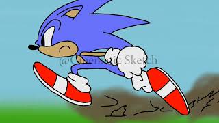 FlipaClip - SONIC Running animation on flipaclip