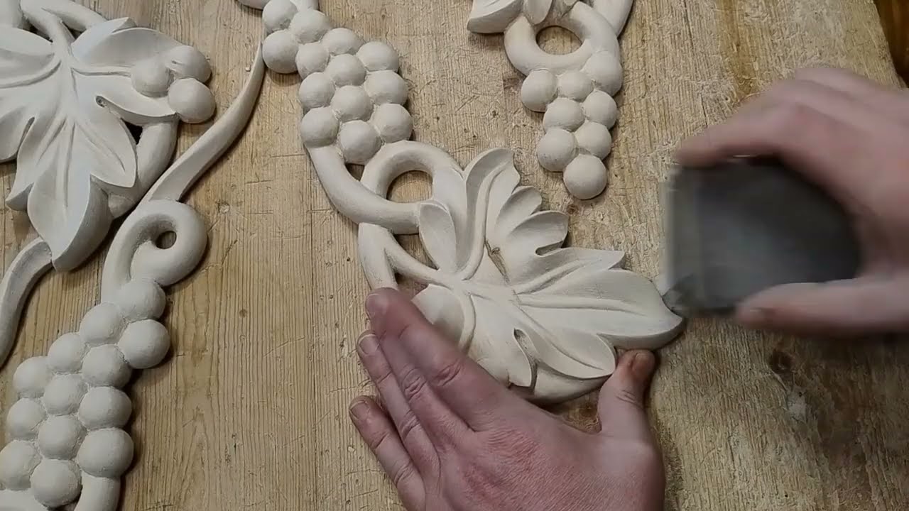 Carved cross, wood carving