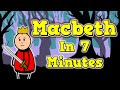 Shakespeare in seven minutes macbeth summary macbeth shakespeare gcseenglish