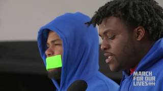 Alex King and D'Angelo McDade Speaks at March For Our Lives - "Our Pain Makes Us Family"