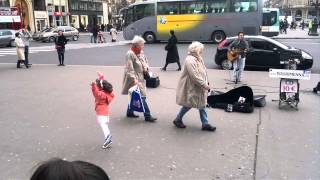 Youri Menna in Paris with Child
