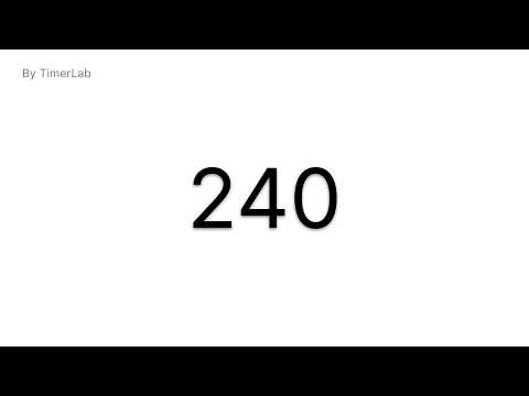 240 Seconds Countdown Timer ⏱️ | 4 Minute Timer for Focus, Work & Exercise