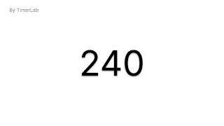 240 Seconds Countdown Timer ⏱️ | 4 Minute Timer for Focus, Work & Exercise