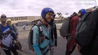 My first SOLO SKYDIVE with Tammer & Lee