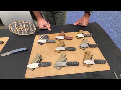 The 2026 Blade Show Atlanta booth of ESO knives.