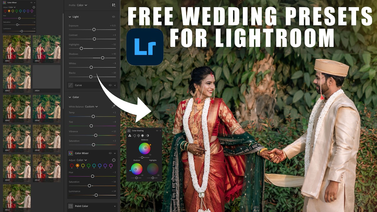 Free Indian Wedding Presets For Lightroom | Complete Photo Editing in Lightroom 2025 (हिन्दी में)