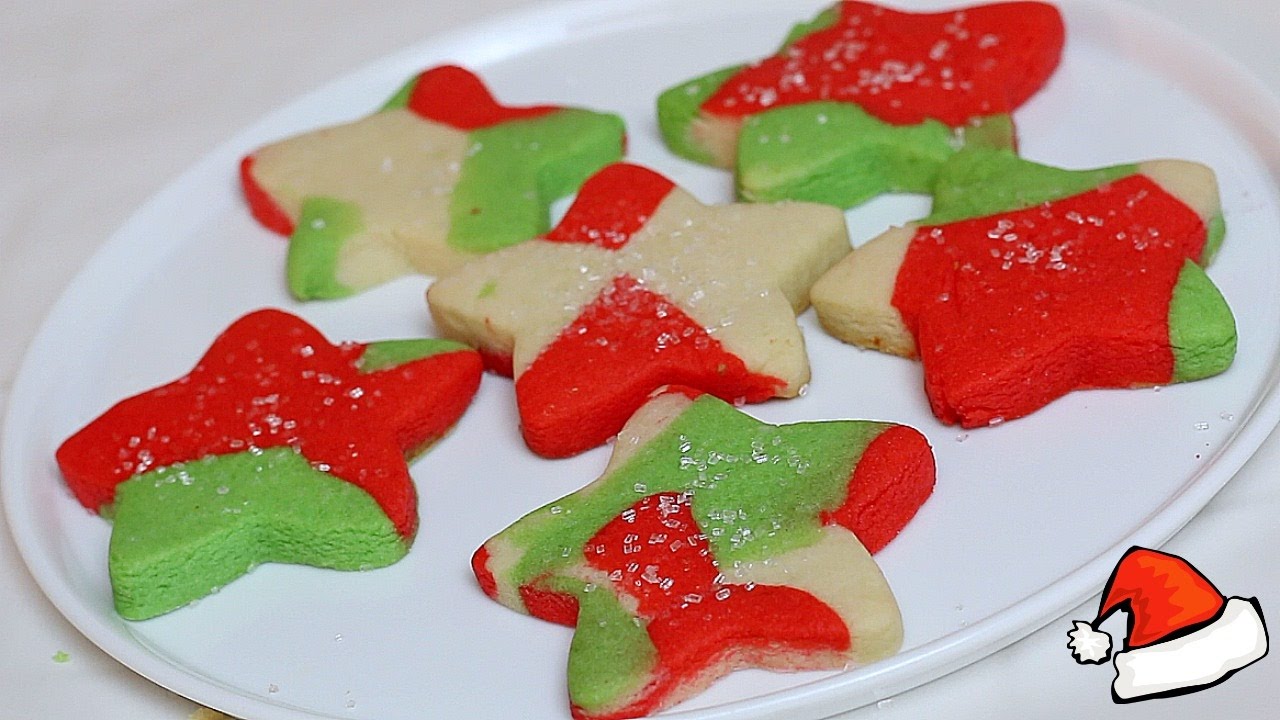 EASY CHRISTMAS MARBLE SUGAR COOKIES YouTube