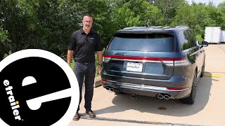 etrailer Class III Trailer Hitch Installation  2020 Lincoln Aviator