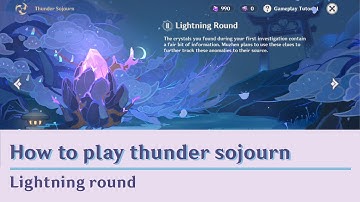 How to play lightning round || Thunder sojourn event || Genshin impact