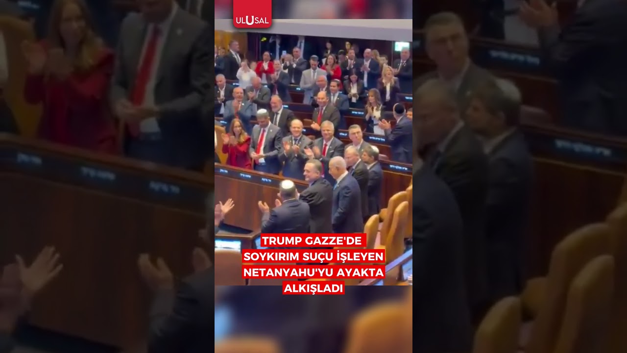 Trump, Gazze'de soykırım suçu işleyen Netanyahu'yu ayakta alkışladı 