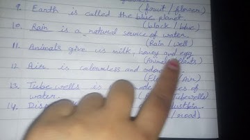 Bhartiyam Public School/Class-2/E.V.S/Revision Assignment-11