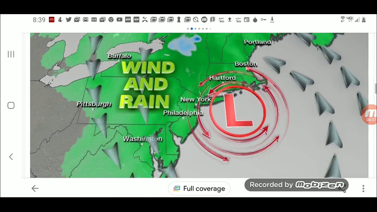 East Coast Hit By A Bomb Cyclone - YouTube