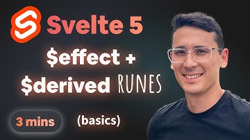 Svelte 5: $effect and $derived (basics)