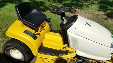 cub cadet riding lawnmower with 13hp Kohler command run up and look over