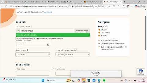 Cara membuat website LMS Moodle menggunakan MoodleCloud