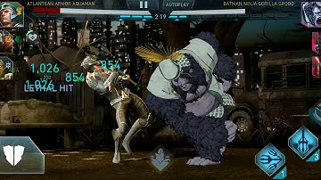 Injustice 2 mobile - killed all high threat Legendry using PBM,aaam,df