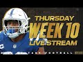 2022 Fantasy Football - Week 10 Thursday Night Live Stream