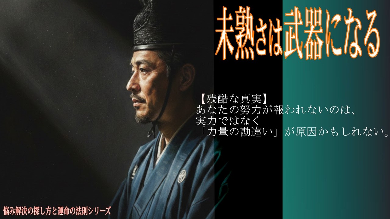 2-2-【残酷な真実】あなたの努力が報われないのは、実力ではなく「力量の勘違い」が原因かもしれない_なやみ解決の探し方と運命の法則