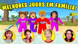 MELHORES JOGOS da FAMÍLIA JOGA no ROBLOX! Quem será o melhor?