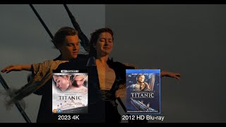 Titanic (1997) 4K UHD Blu ray VS 2012 Blu ray Comparison