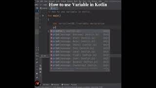 How to use Variable in Kotlin | Kotlin Language| Prof.Antony Vijay #shorts