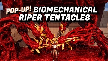 Pop-Up Biomechanical Riper Tentacles - Unreal Engine 5