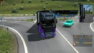 ETS 2 MP Wrongway and blocking road REPORT VLKN6767
