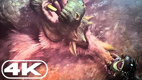 Waking Up The Giant Hippo Beast Congalala Scene | Monster Hunter Wilds (4K)