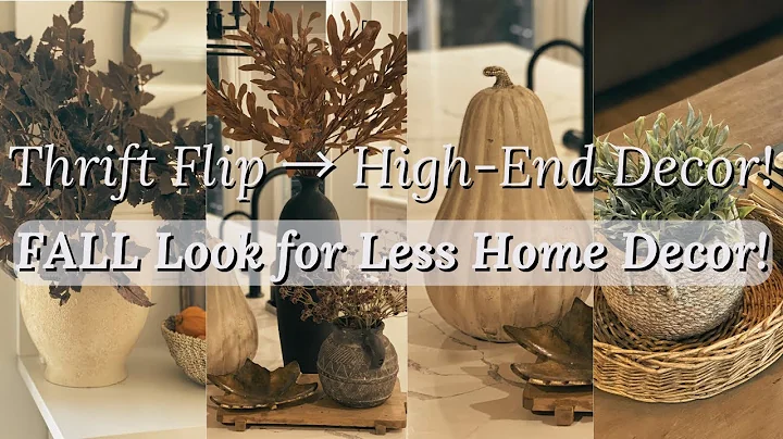 Fall Thrift Store Makeovers | DIY High End Look for Less | Cozy Fall Decor