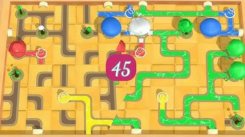 Water Connect Puzzle Game Level - 45 Walkthrough Android Gameplay | Puzzle Games