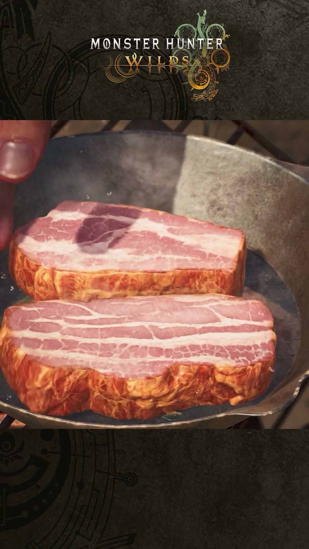 Whet your appetite and sharpen your weapons. A sumptuous Monster Hunter Wilds meal recreated irl ?